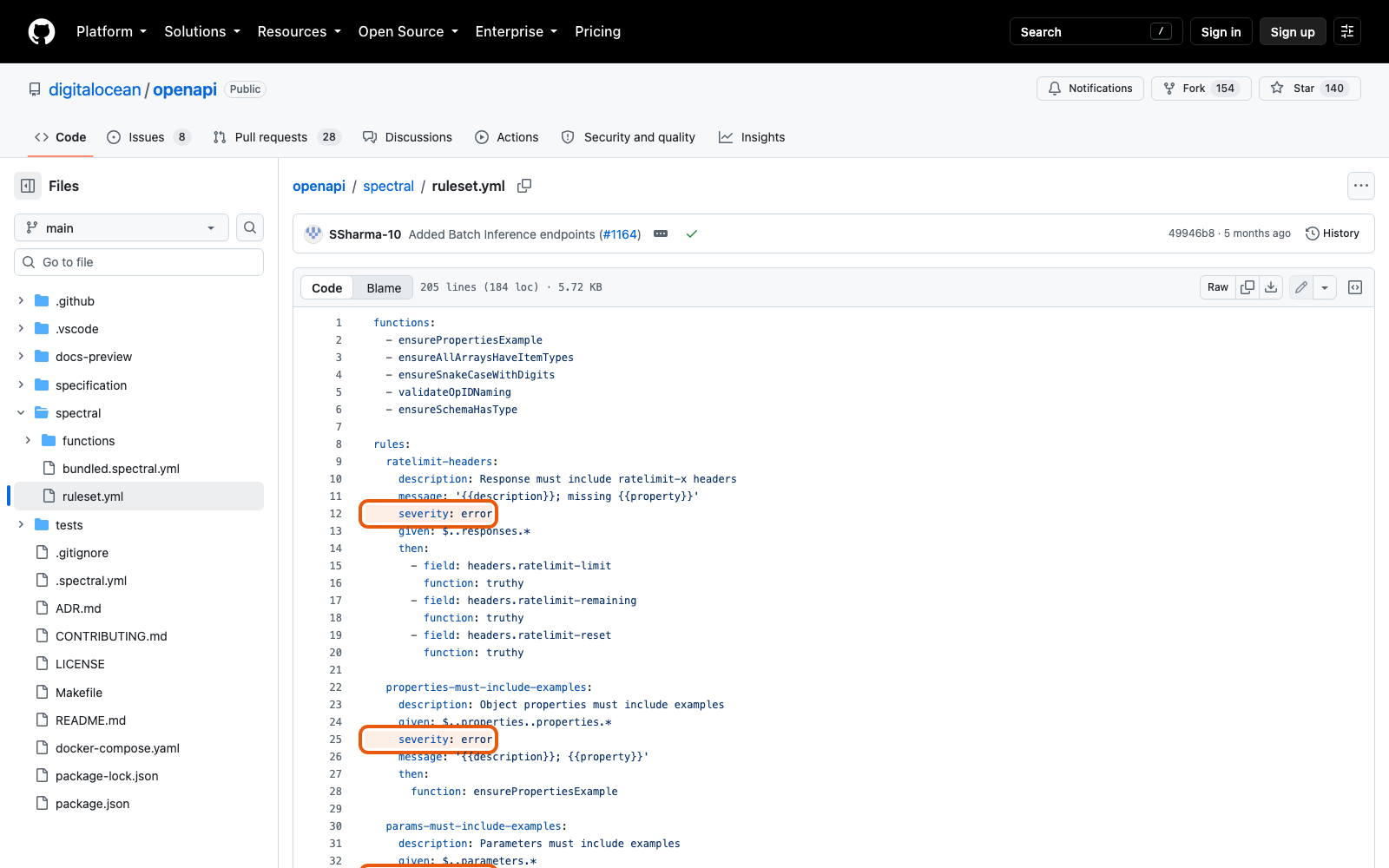 Репозиторий DigitalOcean с набором правил Spectral для их OpenAPI